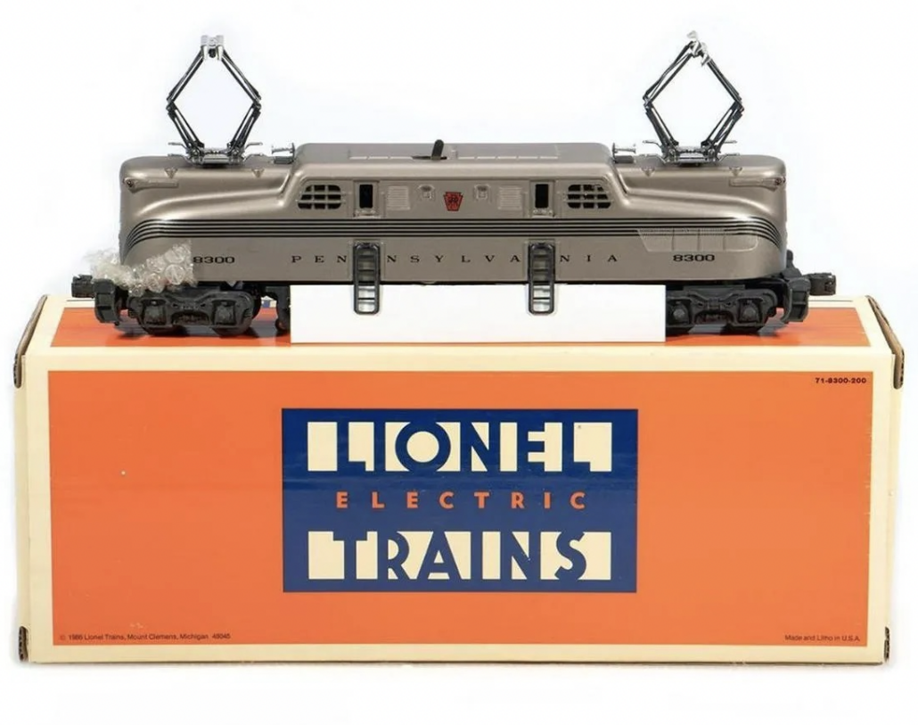 Lionel 6-18300 Mint Car Series Pennsylvania GG-1 electric locomotive in original box, est. $200-$300