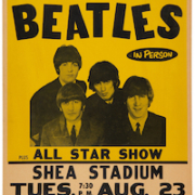 1966 Beatles Shea Stadium concert poster, $275,000