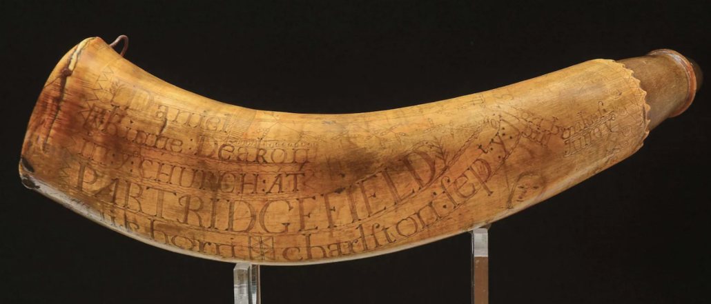 Powder horn with bandolier strap  National Museum of the American Indian