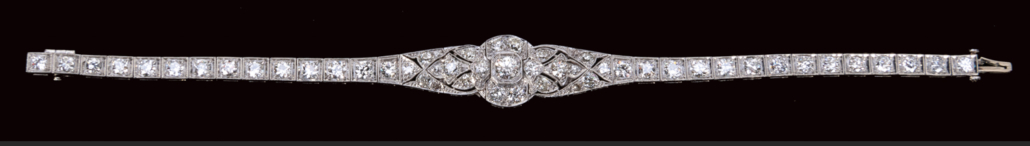 Diamond and platinum bracelet given by Harry Houdini to his sister-in-law, est. $8,000-$10,000