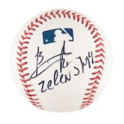 Baseball autographed in 2019 by Ukrainian President Volodymyr Zelenskyy, $50,103