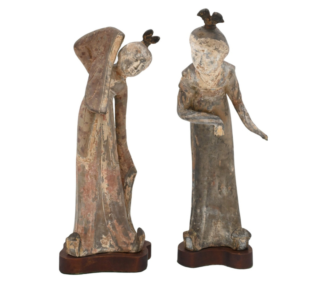 Female tomb dancer figures from the Tang dynasty, $8,960