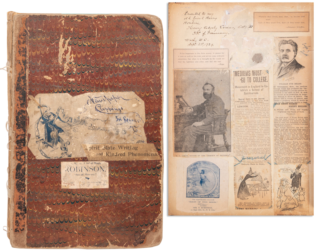Scrapbook belonging to Harry Houdini, est. $30,000-$60,000