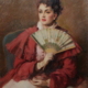 Fernand Toussaint, ‘Portrait of a Lady with Fan,’ est. $3,000-$5,000