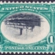 U.S. one-cent stamp commemorating the Pan American Exposition of 1901, with an inverted center, $5,500