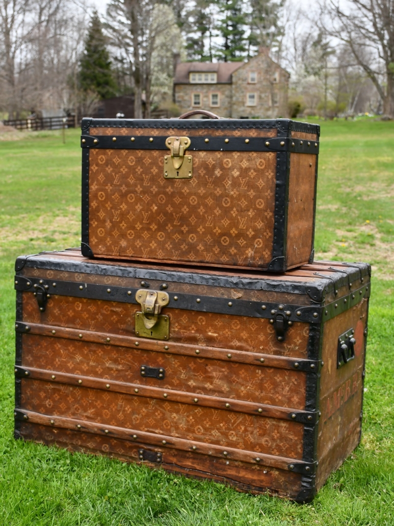  Two Louis Vuitton trunks, offered individually, each estimated at $25-$1,000