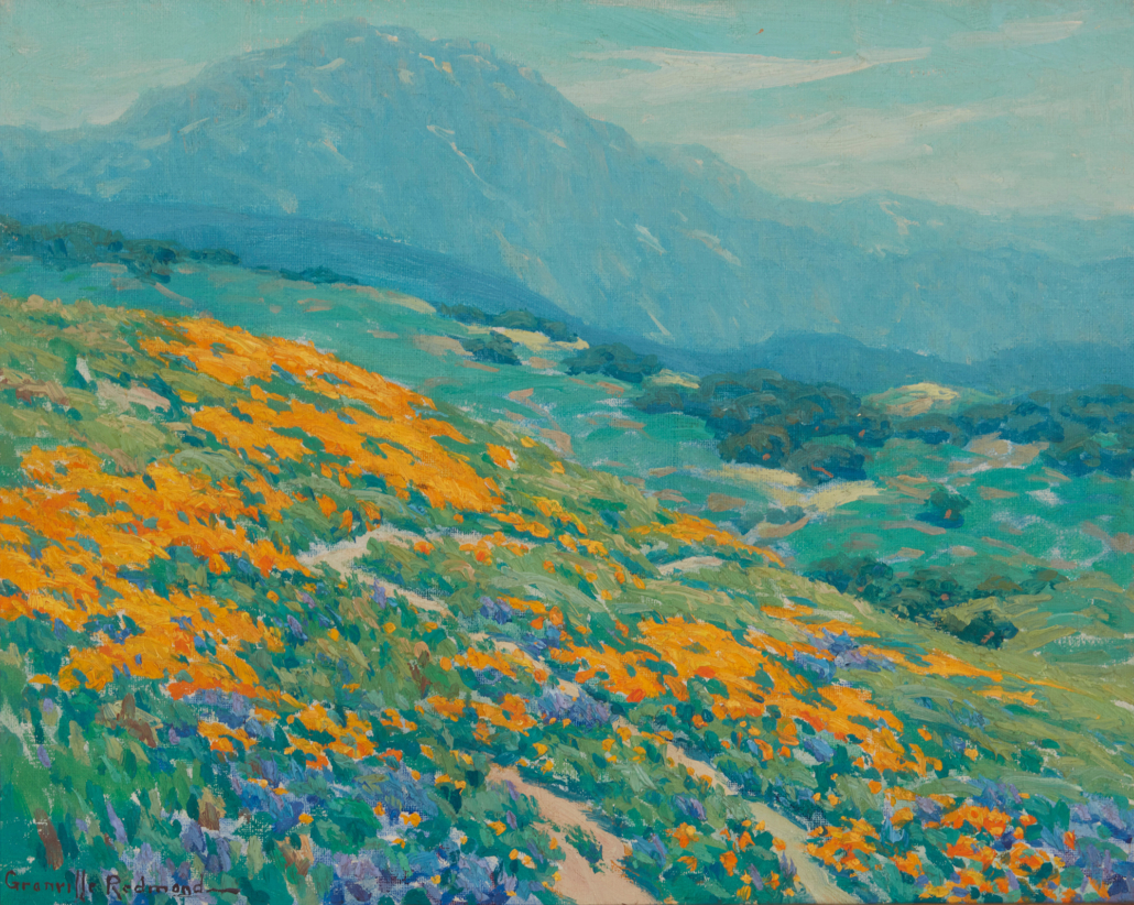 Granville Redmond,’ Landscape with Poppies and Lupine,’ $87,500