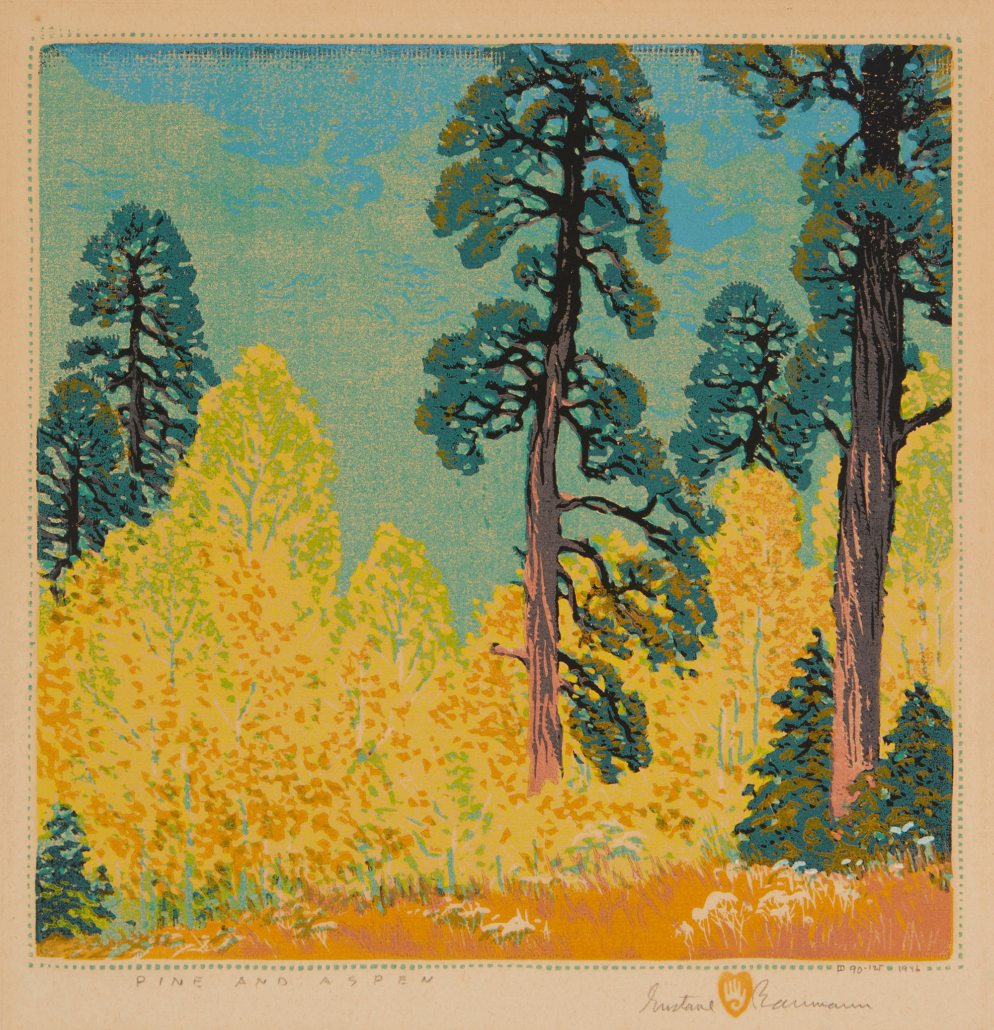 Gustave Baumann, ‘Pine And Aspen,’ $21,250
