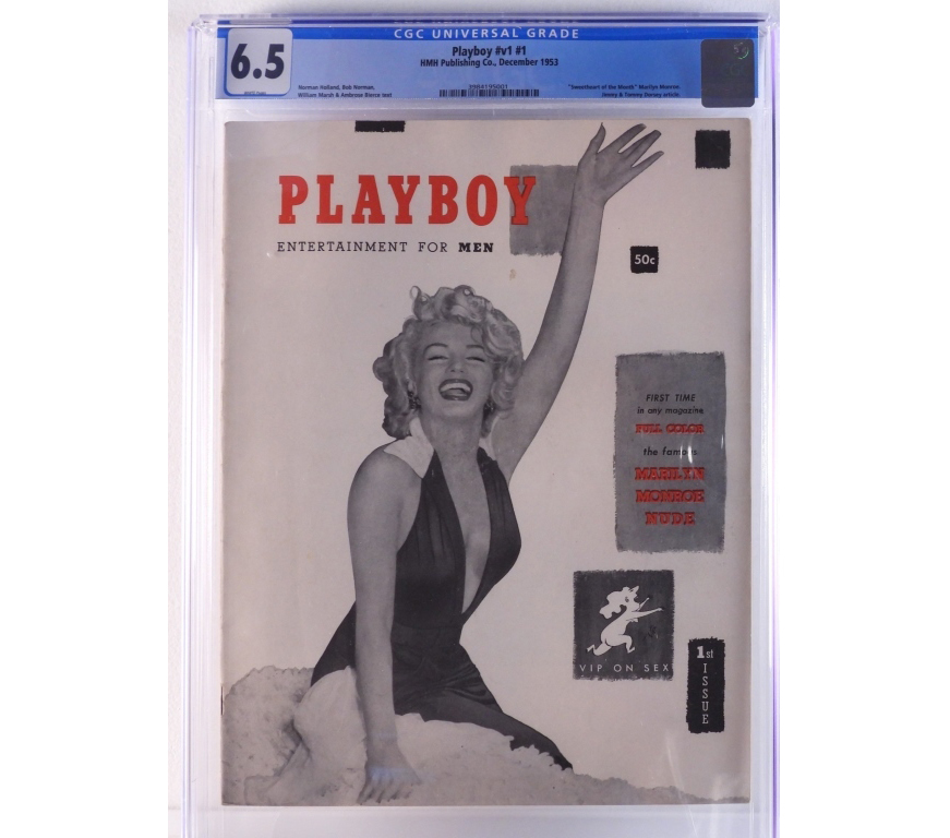  Copy of volume 1, #1 of Playboy magazine (December 1953), featuring Marilyn Monroe, est. $4,000-$6,000