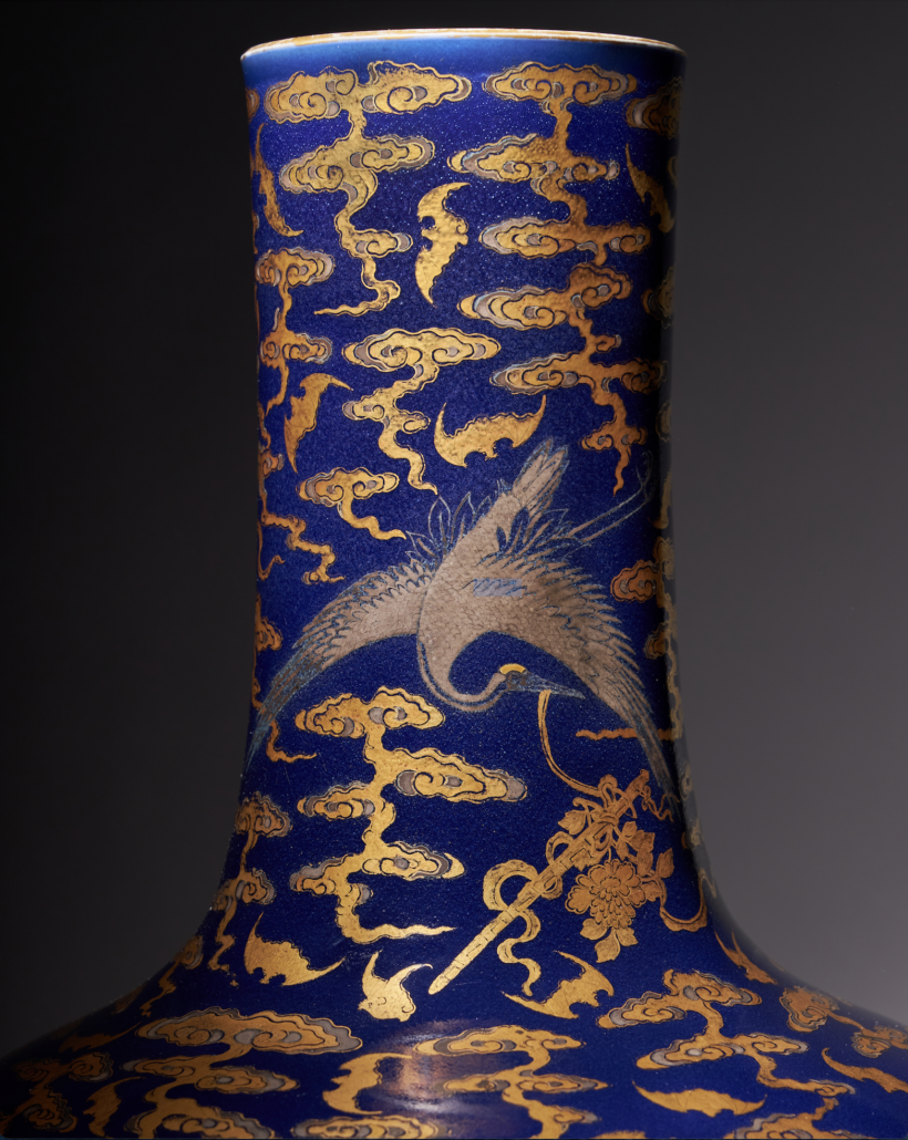  The enameling work required to produce the vase was technically challenging, calling for at least three firings in the kiln.