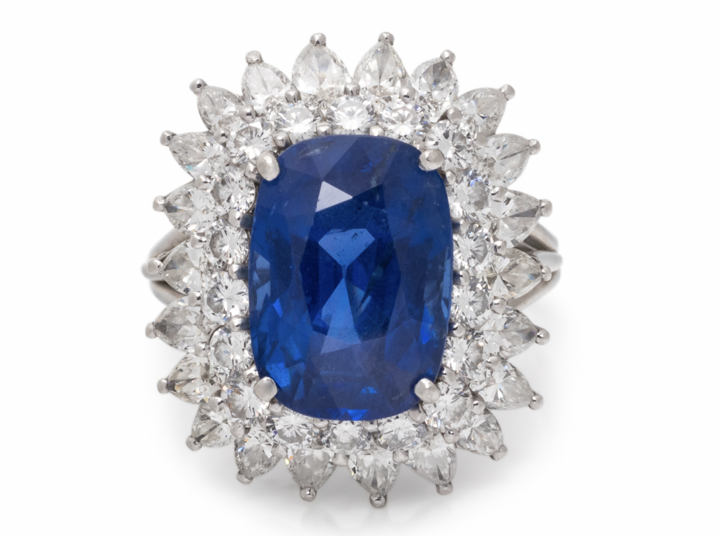 Burmese sapphire and diamond ring, est. $40,000-$60,000