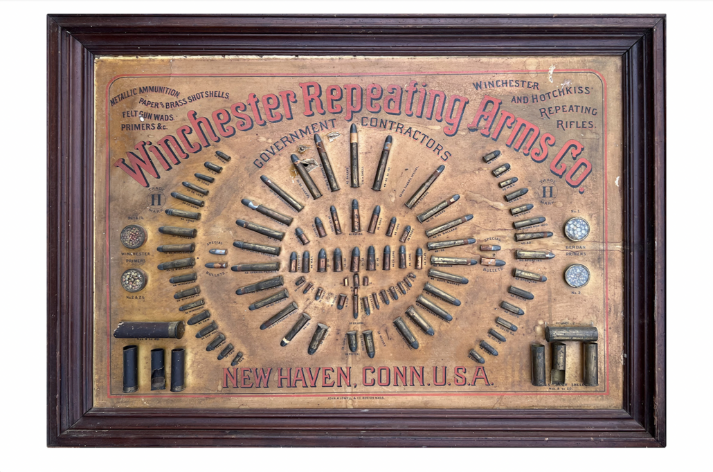 Circa-1884 Winchester cartridge board, CA$70,800
