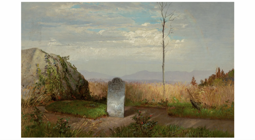 William Trost Richards painting of John Brown’s gravesite, $69,300