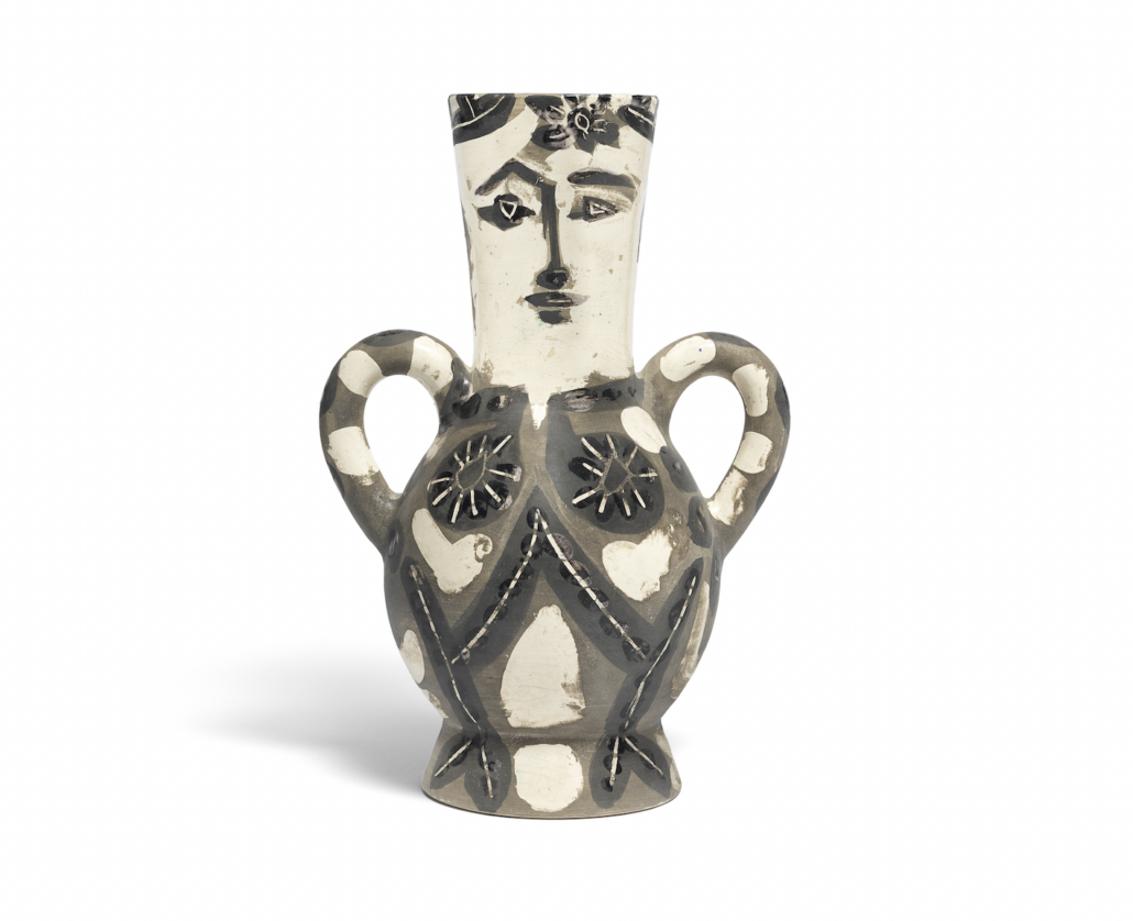 Pablo Picasso, ‘Vase deux anses hautes,’ £40,620. Image courtesy of Bonhams