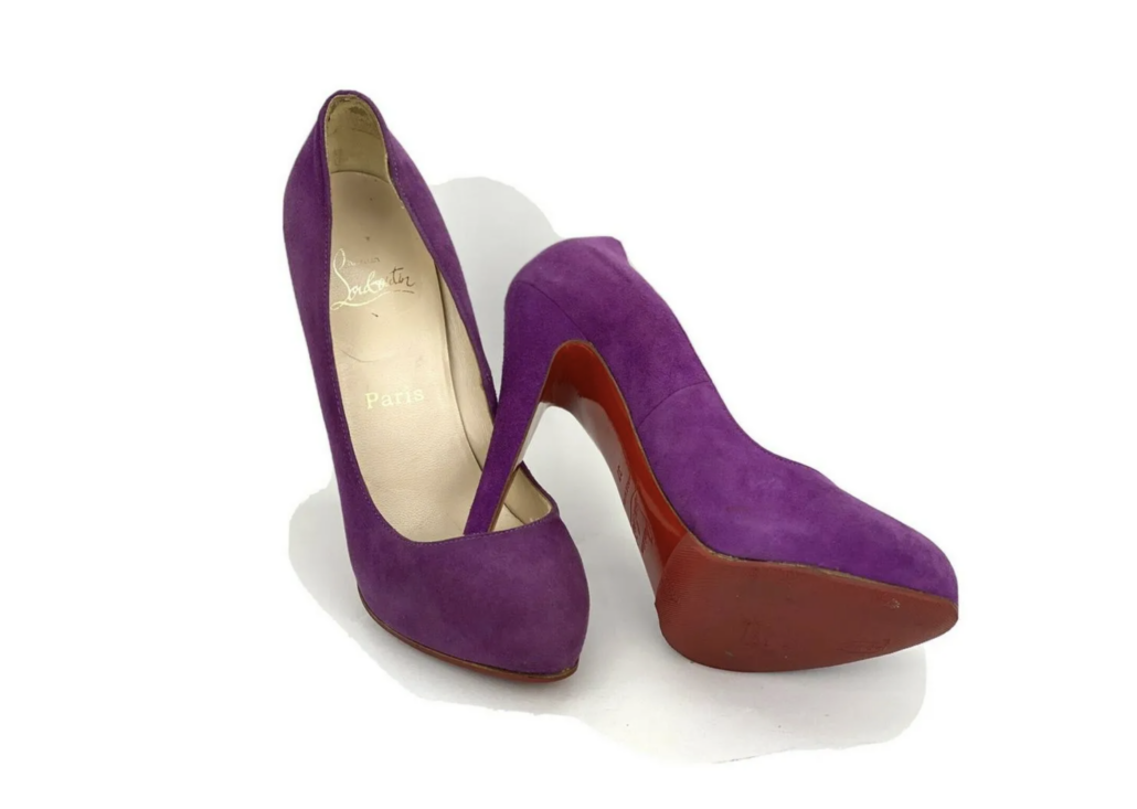 Louboutin purple step in May 31 Luxury sale