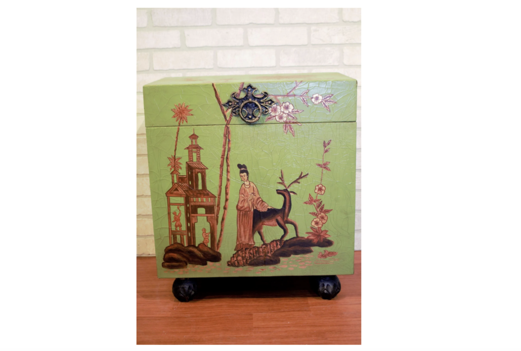 Hand-painted Chinese storage trunk or chest dating to the 1940s, est. $1,100-$1,500