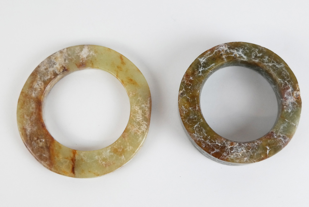  Chinese jade bi-form circlets, $31,250