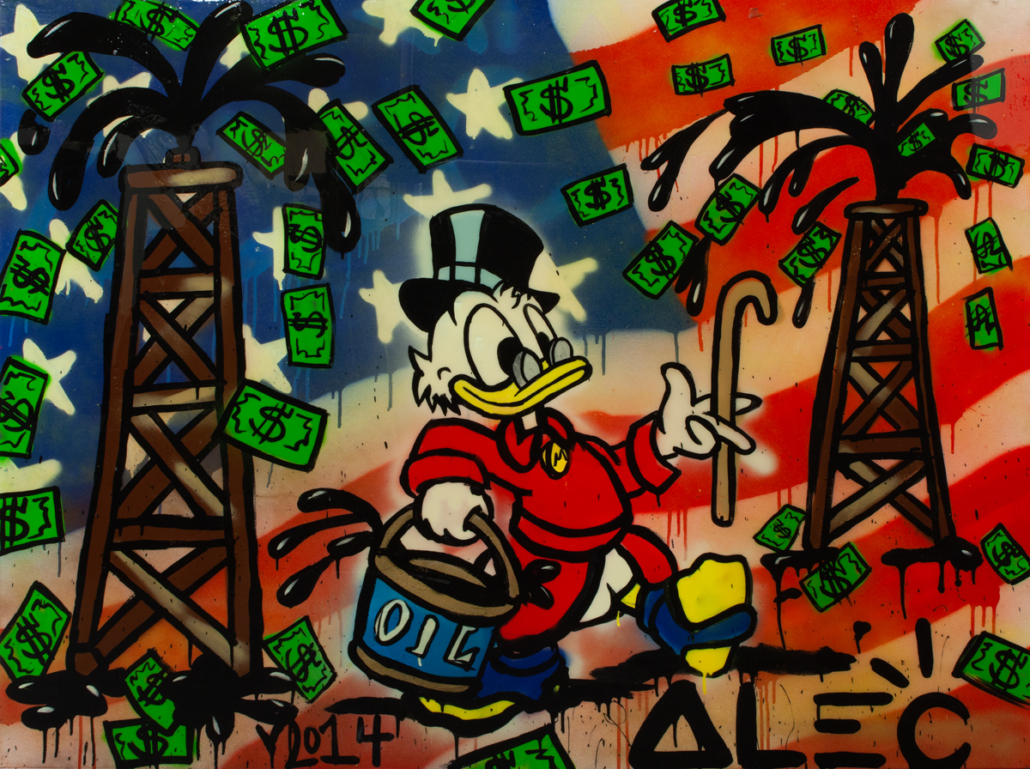 Alec Monopoly, ‘Untitled (Scrooge with Oil),’ est. $10,000-$15,000