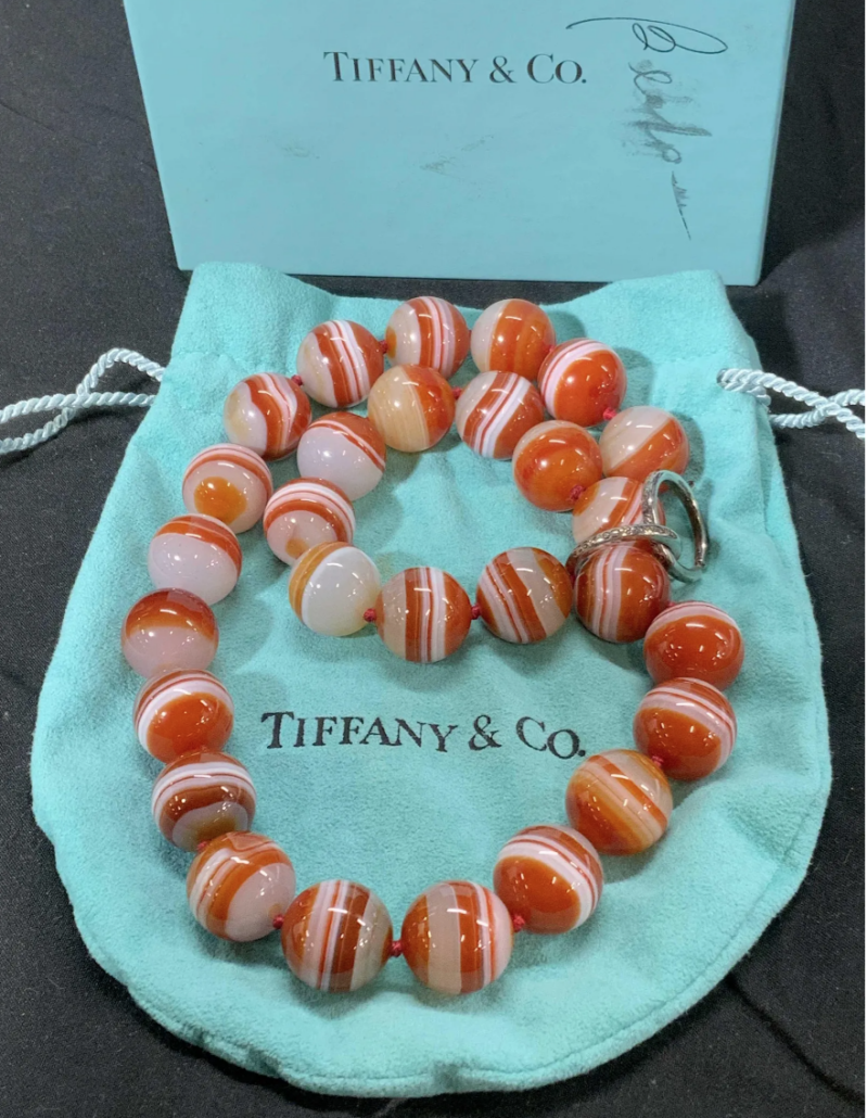  Paloma Picasso for Tiffany & Co. signed agate bead choker necklace, est. $1,000-$3,000