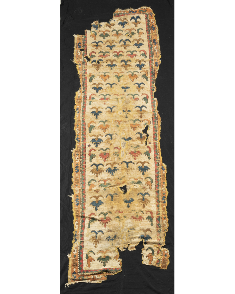 Early central Anatolian rug, $35,000. Image courtesy of Skinner