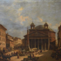 Jean Victor Louis Faure, ‘Market Day, The Pantheon, Rome,’ est. £30,000-£50,000