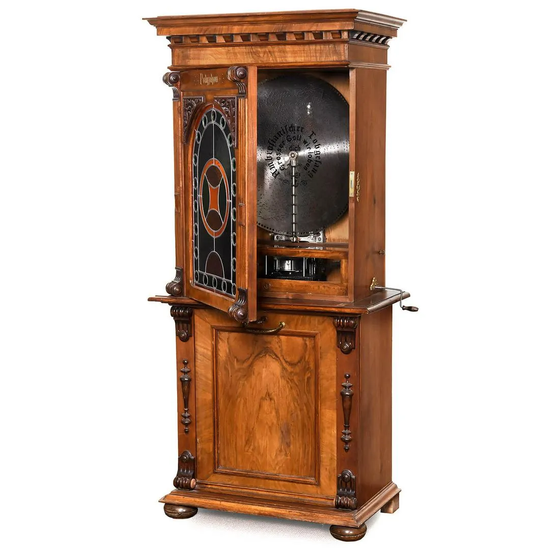 Circa-1899 Polyphon-style 105-disc musical box, Polyphon Musikwerke of Leipzig, $9,823. Image courtesy of Auction Team Breker and LiveAuctioneers