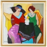 Itzchak Tarkay, ‘Two Women at a Table,’ est. $20,000-$24,000