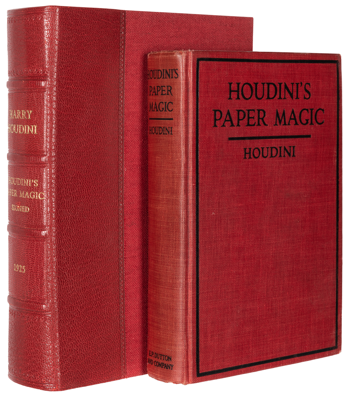 1922 inscribed second edition of Harry Houdini’s ‘Houdini’s Paper Magic,’ est. $1,500-$2,000