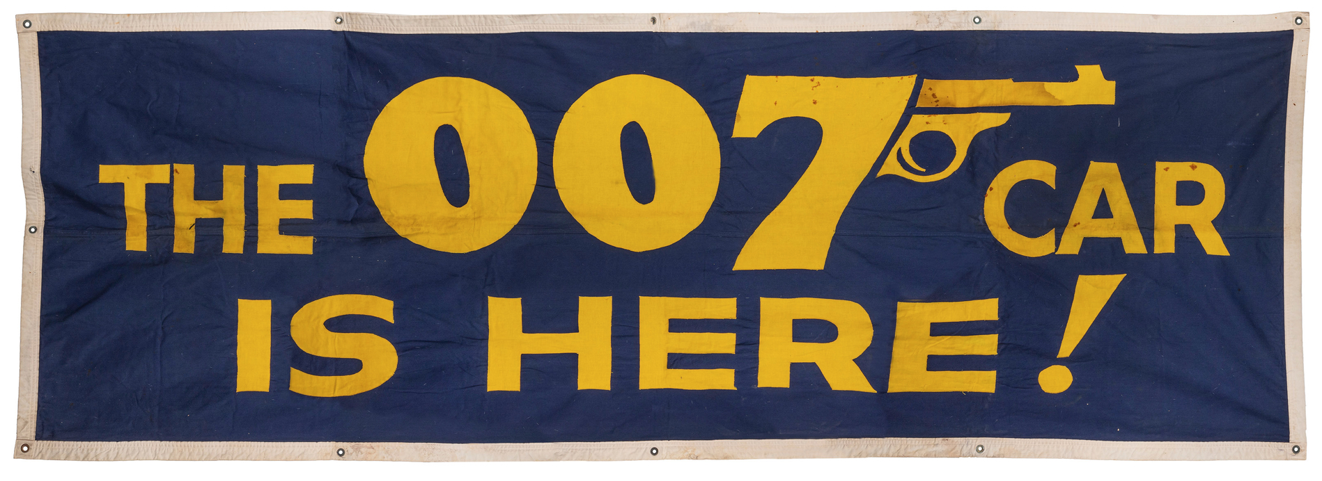 James Bond car promotional banner, $3,600