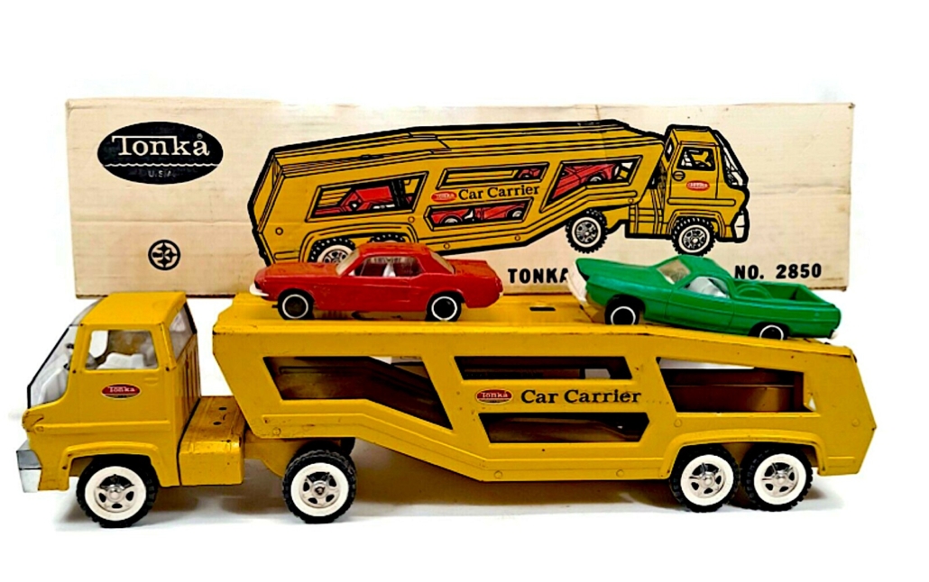  Tonka car carrier with original box, est. $1,000-$2,000