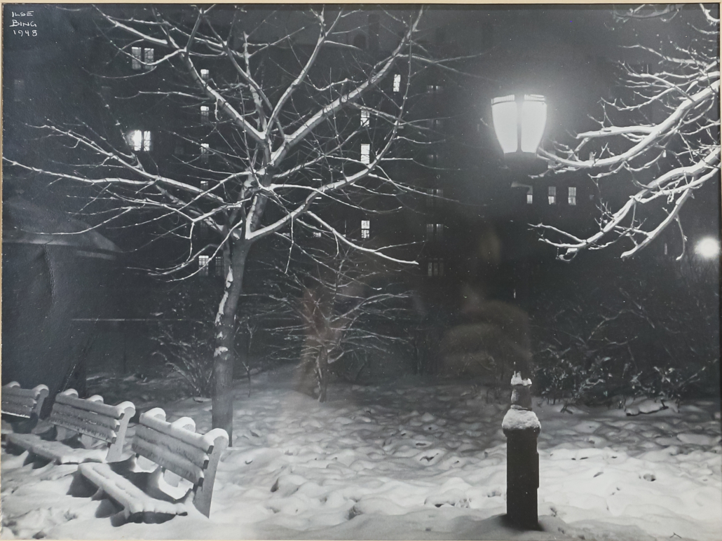 Ilse Bing silver gelatin print winter landscape photograph, est. $4,000-$5,000