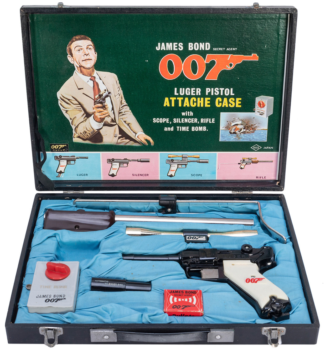  James Bond KKS Luger Pistol Attache Case, $4,560