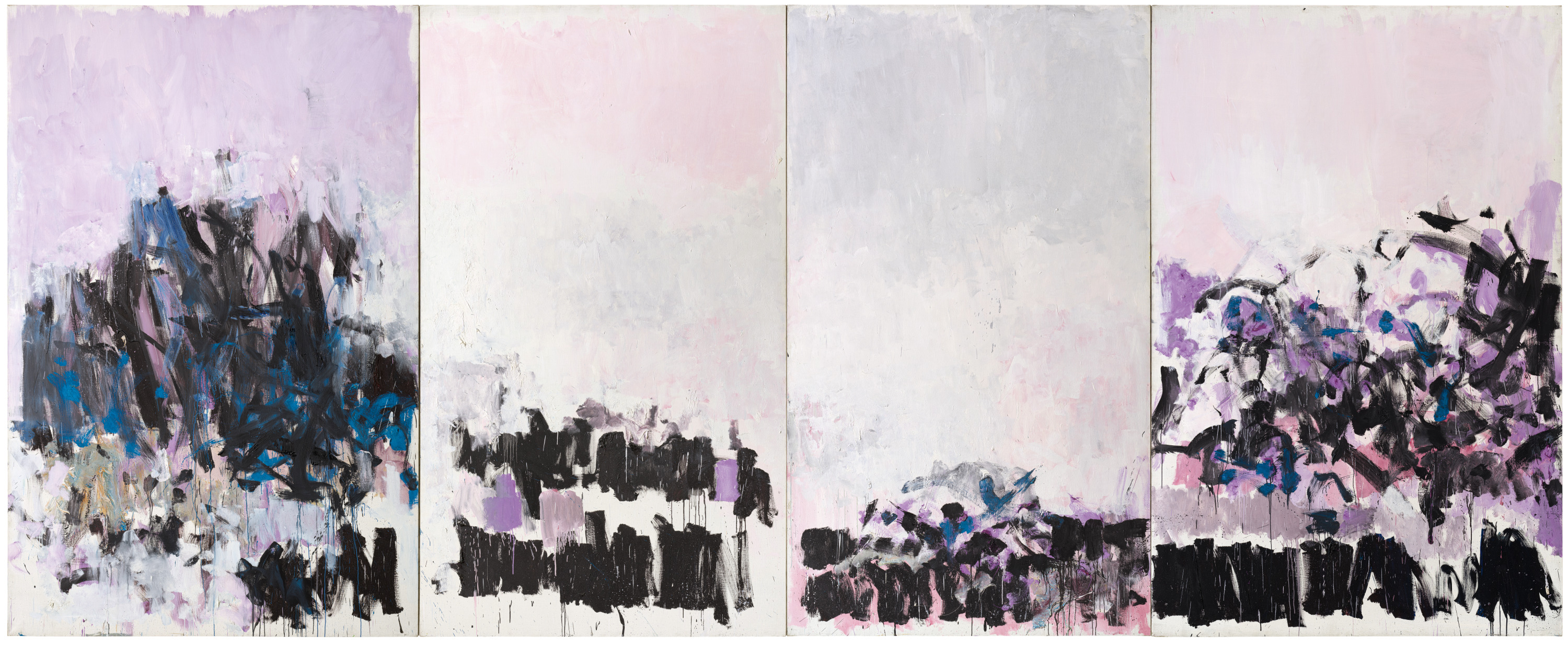 Joan Mitchell, ‘La Vie en Rose,’ 1979. Lent by the Metropolitan Museum of Art, anonymous gift and purchase, George A. Hearn Fund, by exchange, 1991 (1991.139a-d). © Estate of Joan Mitchell