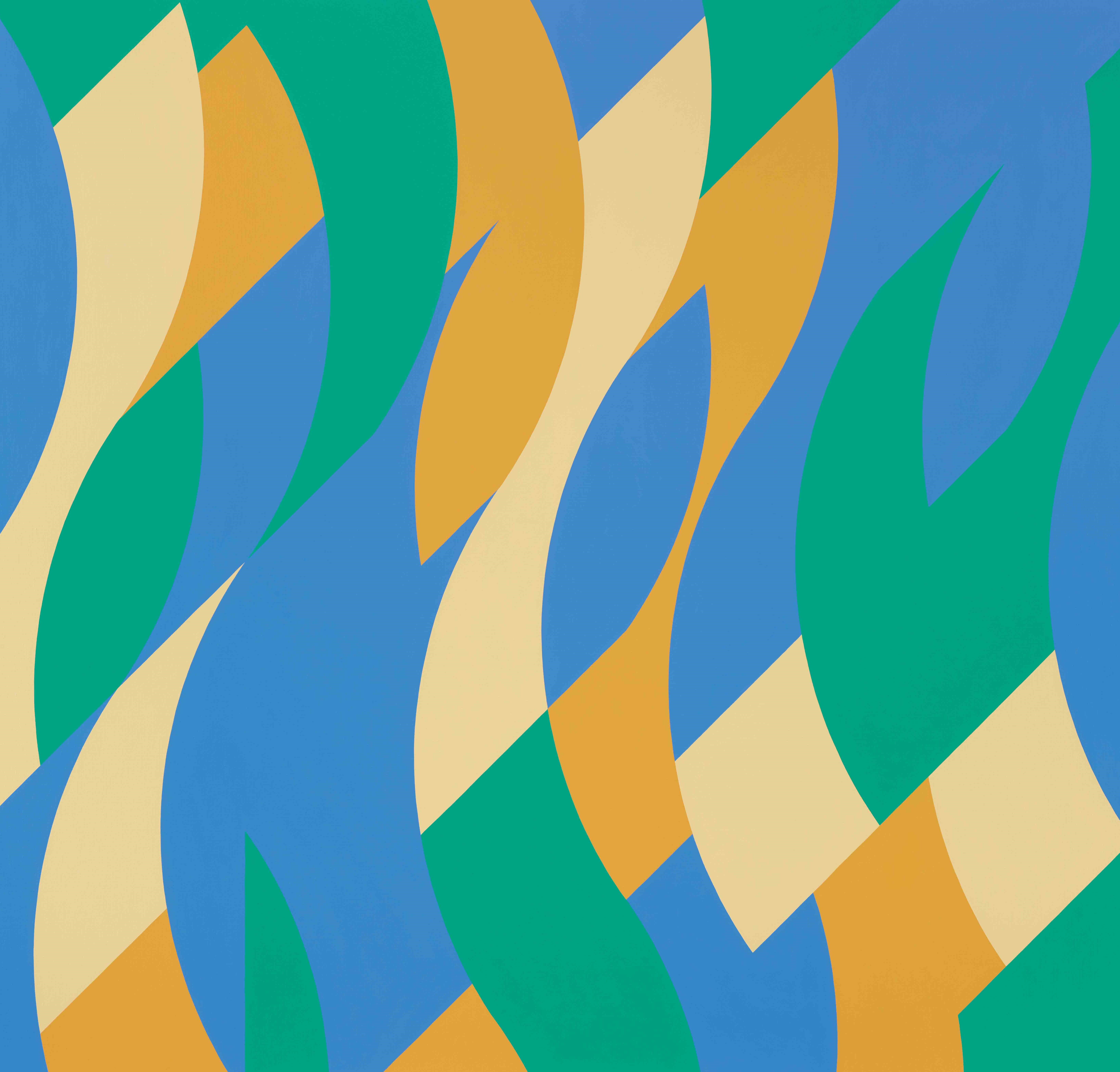 Bridget Riley, ‘Reve,’ 1999 oil on canvas. Bridget Riley Collection, © 2022 Bridget Riley, All rights reserved 