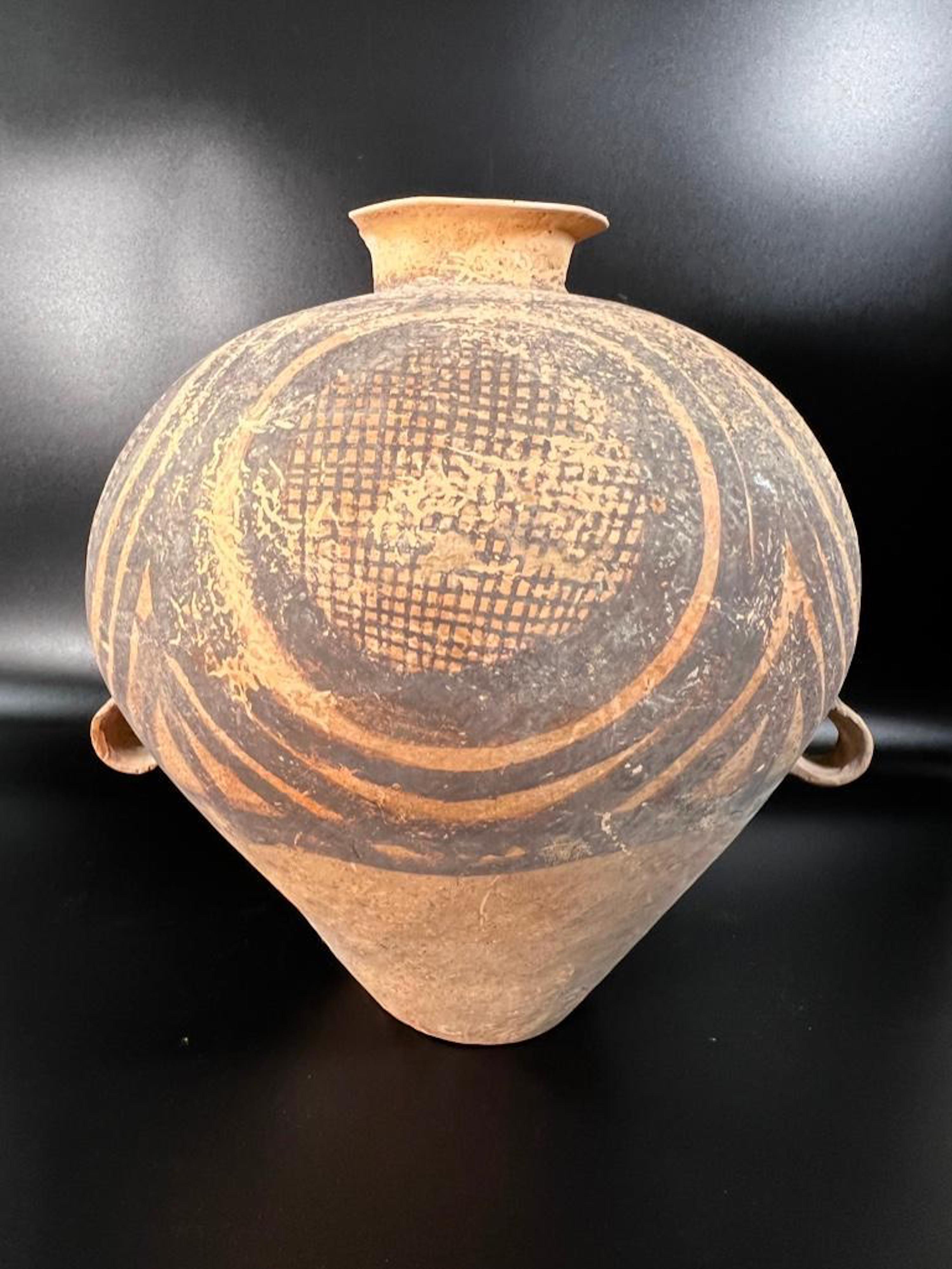 Chinese pottery jar, possibly a Neolithic ceramic, est. $400-$600