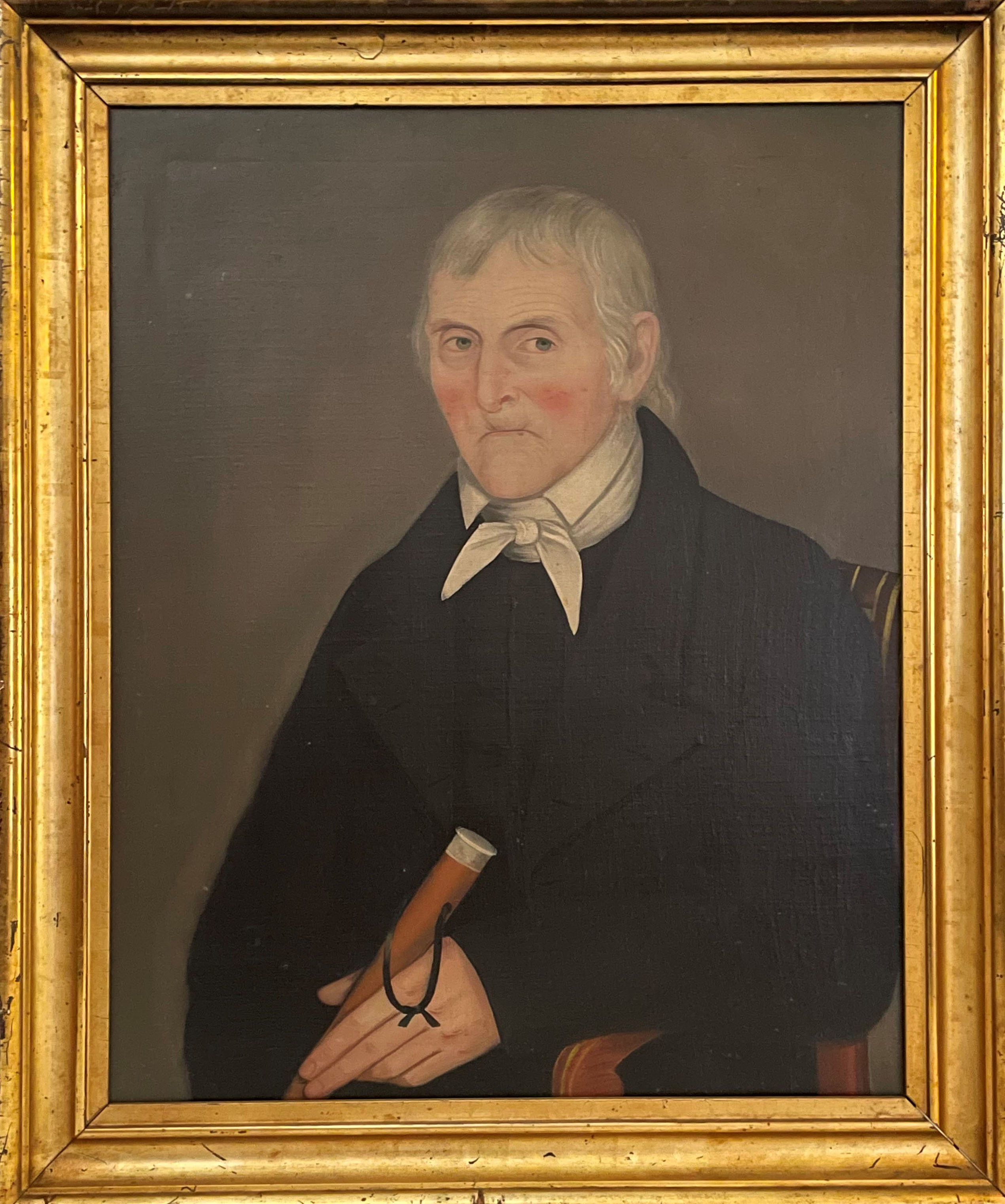 Portrait of Dirck D. Wynkoop, painted circa 1821 by Ammi Phillips. Historic Huguenot Street Permanent Collection, gift of Marie J. Wiersum. Courtesy of Historic Huguenot Street