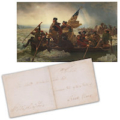 George Washington’s boldly signed March 1775 free frank to Rhode Island Governor Nicholas Cooke, est. $12,000-$14,000