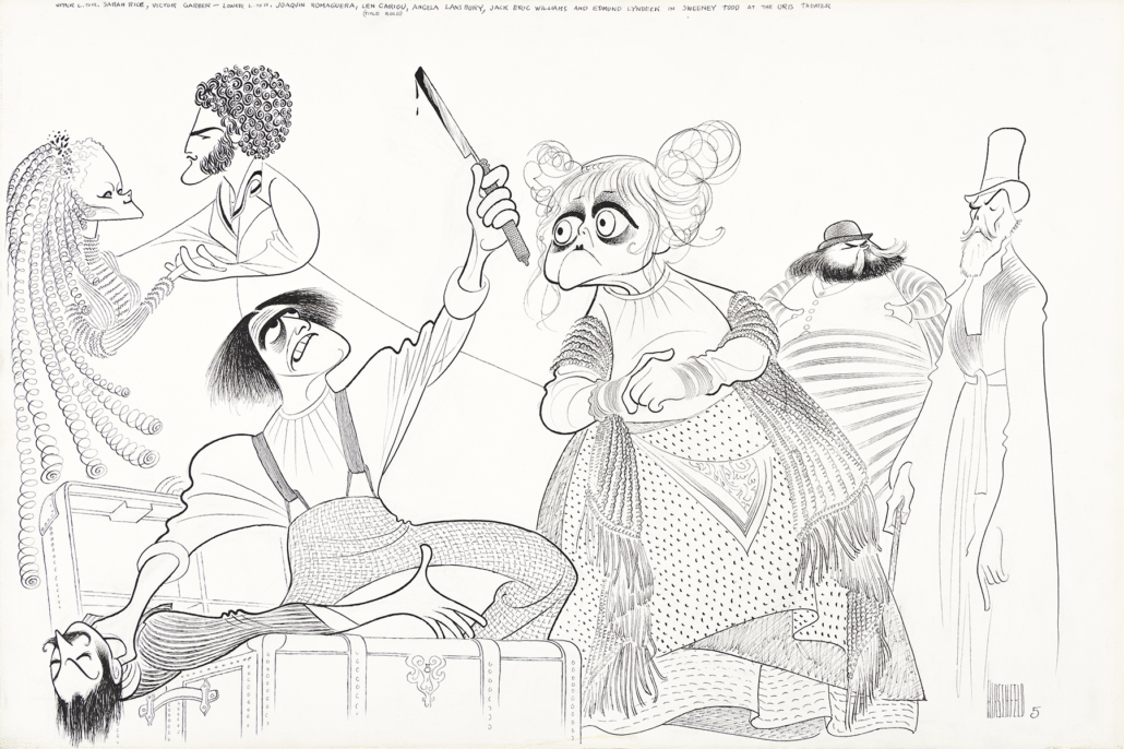 Al Hirschfeld, ‘Sweeny Todd: The Demon Barber of Fleet Street,’ est. $15,000-$25,000