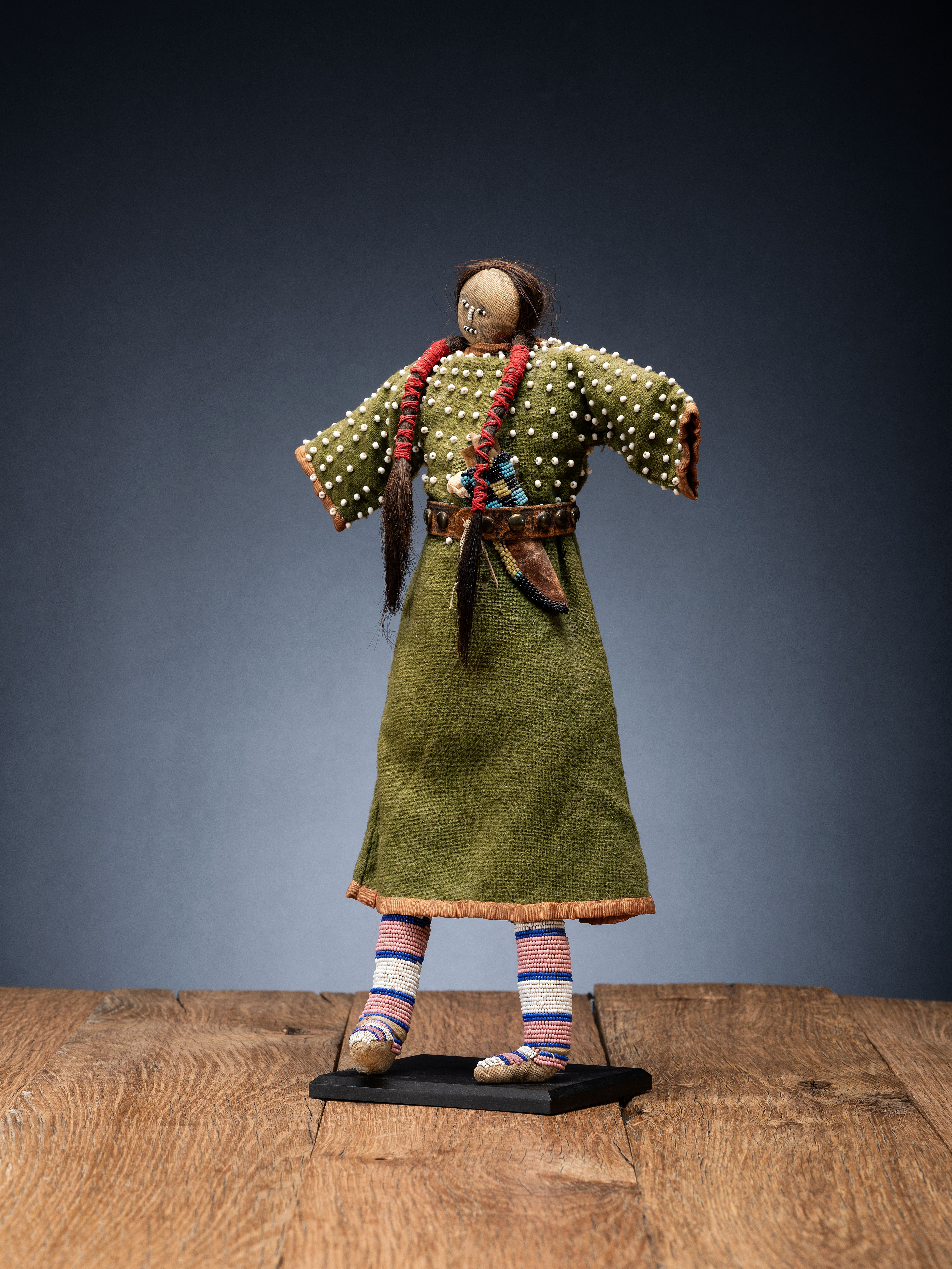  Crow beaded doll, $13,750