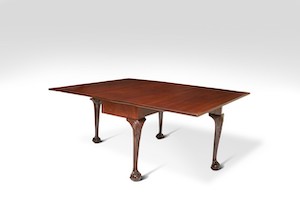 Chippendale Table (aka the negotiation table), New York, 1780, mahogany, 2021.01.001, Photo ©John Bigelow Taylor