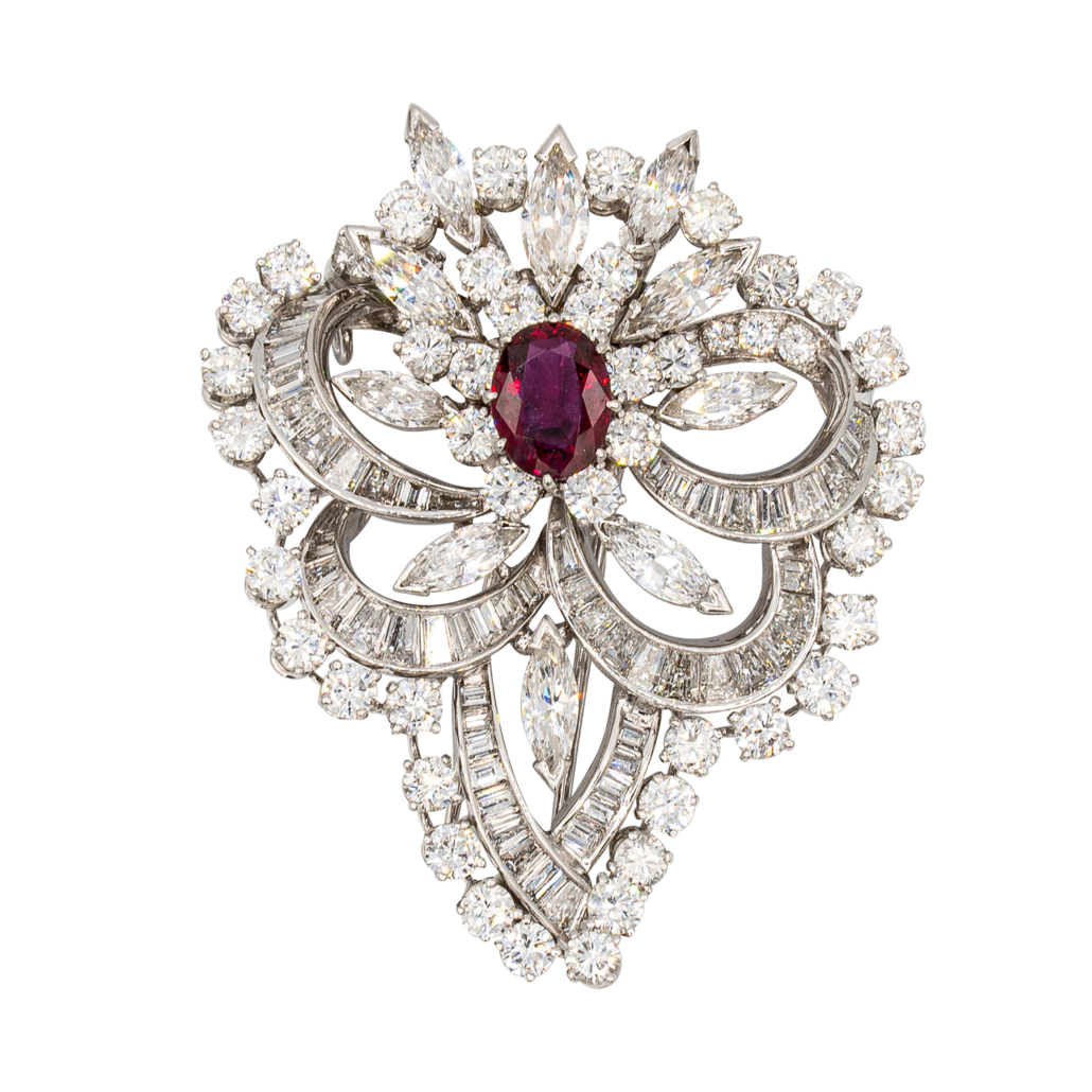 Ruby and diamond pendant, est. CA$16,000-$19,000