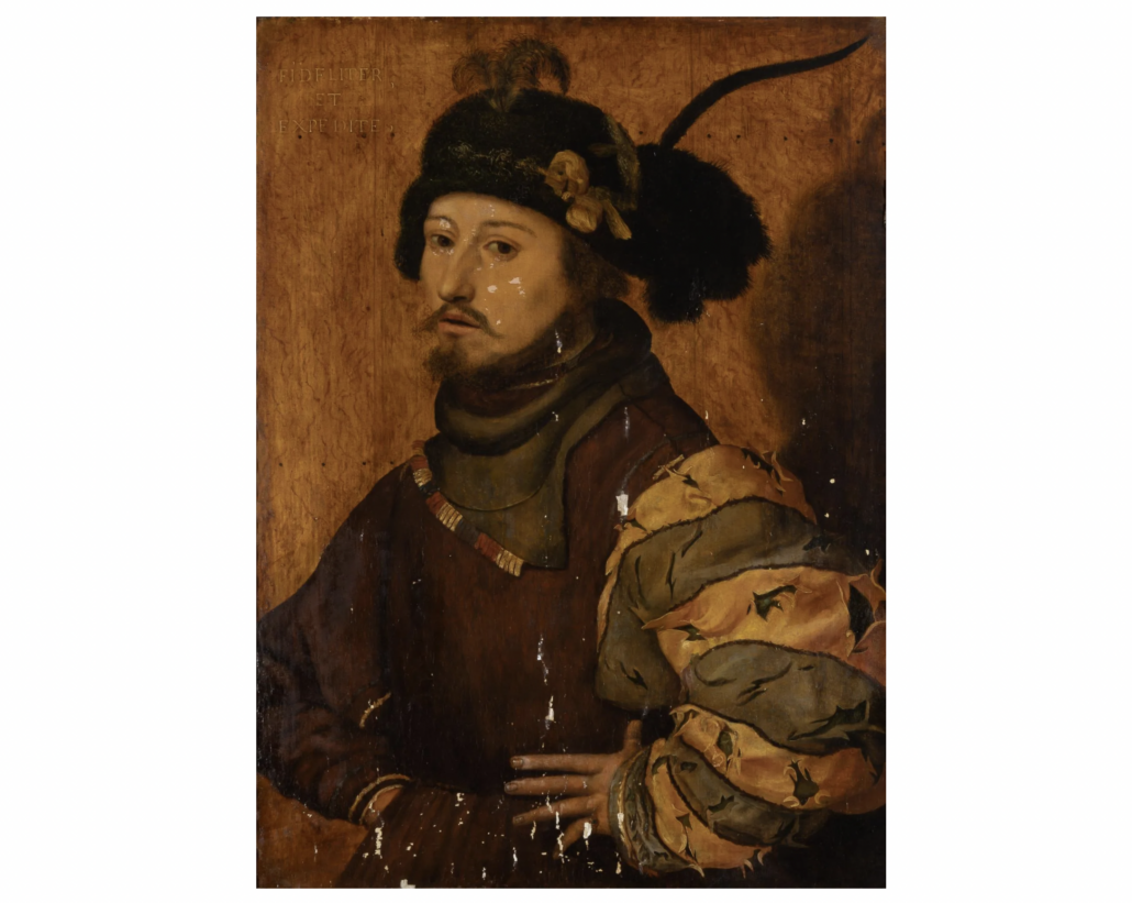 Flemish School portrait of a soldier, $81,900