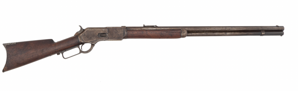 Winchester 1st Model 1876 rifle #3536, believed to have been taken from Sitting Bull’s cabin on the day he died, est. $40,000-$60,000