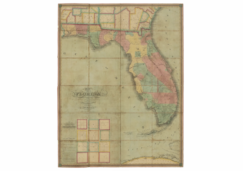 I.G. Searcy 1829 map of Florida, est. $5,000-$8,000