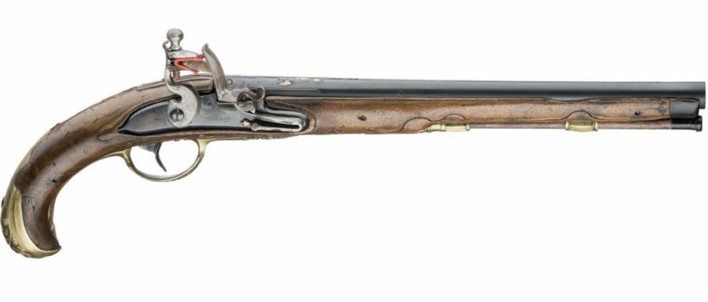 Daniel Thiermay circa-1740 French flintlock pistol, est. €1,600-€3,200