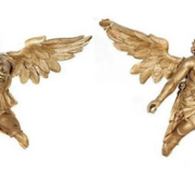Large pair of 18th-century giltwood angels, est. $1,000-$1,500