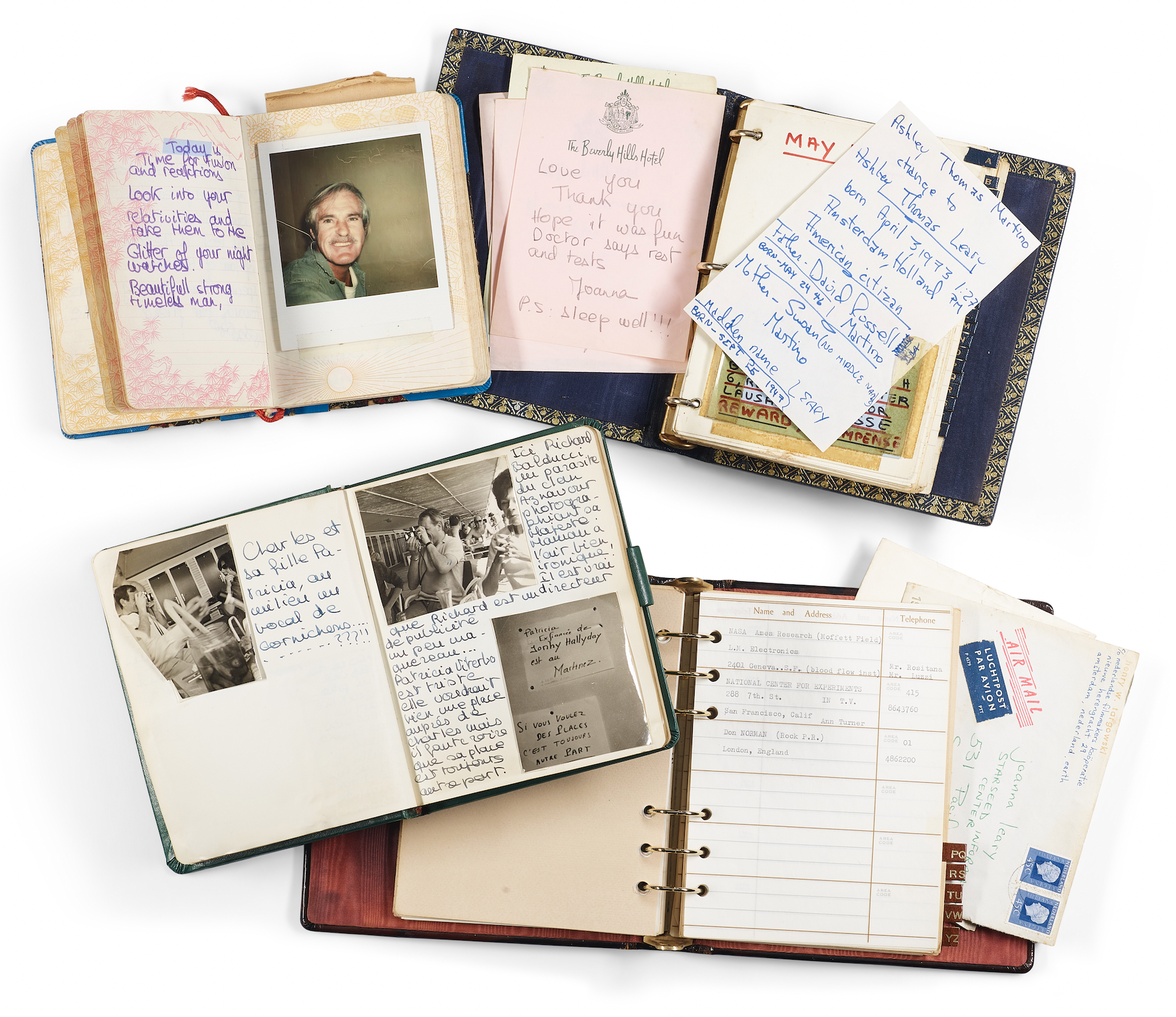 Timothy Leary archive from the estate of Joanna Harcourt-Smith, est. $40,000-$60,000. Image courtesy of Bonhams