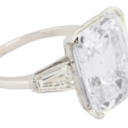 9.22-carat platinum emerald cut diamond ring, CA$70,800