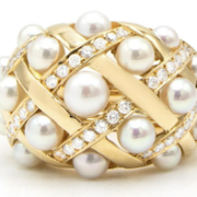 Chanel Baroque gold and cultured pearl ring, est. $9,000-$11,000