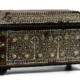Indian mother-of-pearl inlaid wood casket, $237,500. Image courtesy of Bonhams Skinner